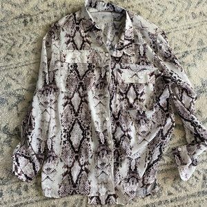 Womens snakeprint top